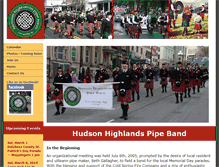 Tablet Screenshot of coldspringpipeband.org